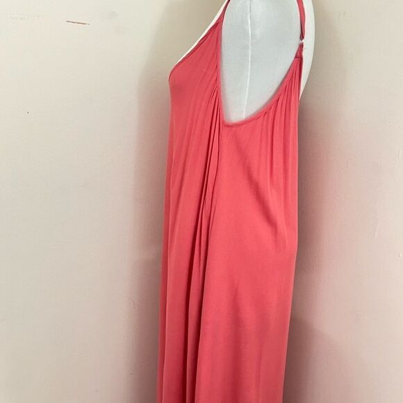 Venus Coral Beachy Rayon Tank Maxi Dress M - Picture 4 of 7